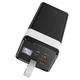 Універсальна мобільна батарея Повербанк Hoco J86 400000mAh з ліхтарем Black - зображення 1