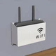 Держатель для беспроводного маршрутизатора Wi-Fi держатель модема, полка подвесная для Wi-Fi роутера органайзер для дома белая - изображение 4