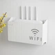 Держатель для беспроводного маршрутизатора Wi-Fi держатель модема, полка подвесная для Wi-Fi роутера органайзер для дома белая - изображение 6