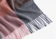 Кашемировый палантин шарф в клетку с бахромой PASHMINA лиловый - изображение 5
