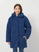 Подростковая демисезонная шуба для девочки Minoti 20coat74 41193TEN 152-158 см Синяя (5063025309201) - изображение 1
