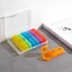 Таблетниця органайзер для ліків Pill Box 7 Days Multicolored - изображение 3