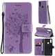 Чехол для Motorola E7 Power (рисунок кот и дерево) Lilac (23765-3B) - изображение 1