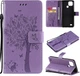 Чохол книжка Pattern для Realme C21Y (кіт та дерево) Lilac (24856-3B) - зображення 1