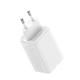 Мережевий зарядний пристрій Baseus GaN6 Pro Fast Charger 2C+2U 65W EU Moon White((With:Mini White Cable Type-C to Type-C 100W(20V/5A) 1m White） (P10162701213-00) - изображение 5