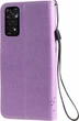 Чехол книжка Xiaomi Redmi Note 11S Кот и Дерево Lilac (30498-3B) - изображение 2