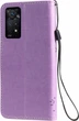 Чехол книжка Xiaomi Redmi Note 12 Pro 4G Кот и Дерево Lilac (33326-3B) - изображение 2
