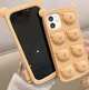 Гумовий чохол Cute Soft Bear на iPhone XR / коричневий - зображення 3