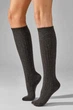Жіночі гольфи Legs в рубчик з вовни мериноса, із додаванням кашеміру KNEE HIGH CASHMERE MERINO 36-40(р) grey melange (KCM26) - изображение 2