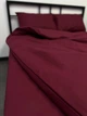 Комплект постельного белья полуторный 150х210 Бязь Gold Luxe наволочки 50х70 бордовый - изображение 8