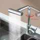 Смеситель-кран кухонный Kraft KF556 с поворотным аэратором нержавеющая сталь Chrome - изображение 3