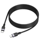 Кабель для зарядки Hoco X109 Type-C to Type-C Energy silicone charging data cable 2м Чорний - зображення 1