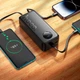 Портативний зарядний пристрій HOCO J132B 30000mAh USB, Type-C, QC, з кабелями Black - зображення 4