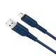 Кабель для зарядки Hoco X59 Lightning Victory charging data cable 1м Синій - зображення 1