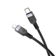 Кабель для зарядки Hoco X109 Type-C to Lightning Energy silicone charging data cable 2м Черный - изображение 2