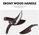 Разделочный кованый нож для мяса Grandsharp Full Tang 145х50х4 мм с кожаным чехлом - изображение 3