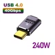 Переходник адаптер OTG USB Type-C M/F LED (USB 4.0, 40Gbps, 240W, 8K) Metal Type-1 (48651) - изображение 4