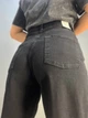 Джинсы женские Its Basic 3474 skater jeans мом бананы стрейчевые увеличенные размеры 46 черные - изображение 2
