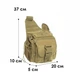 Сумка тактична через плече AOKALI Outdoor A03 Sand - зображення 8