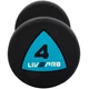 Гантели цельные профессиональные с полиуретановым покрытием 2штуки LiveUp LP8002-4 (2х4кг) (полиуретановое покрытие, цена за 2шт) - изображение 3
