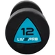 Гантели цельные профессиональные с полиуретановым покрытием 2штуки LiveUp LP8002-12 (2х12кг) (полиуретановое покрытие, цена за 2шт) - изображение 3