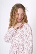 Сукня для дівчинки муслін Mevis Квіти біла з малиновим 5037-01 122 см - зображення 2