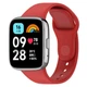 Ремінець для Xiaomi Redmi Watch 3 Active силікон кнопка червоний - зображення 2
