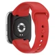 Ремінець для Xiaomi Redmi Watch 3 Active силікон кнопка червоний - зображення 3