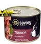 Вологий корм з індичкою Savory Сейворі консерва для собак 200 г (4820232630501) - зображення 1