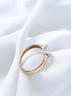 Золота каблучка AiR GOLD з фіанітами (17р) 700324-2к - изображение 7