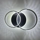 Люстра светодиодная потолочная LUMINARIA AKRILIKA ROUND 80W 3R APP 600x400x110 BLACK/CLEAR 220V IP20 с пультом ДУ для кухни, спальни, гостиной - изображение 4