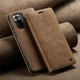 Чохол книжка Caseme з магнітом для Xiaomi Redmi Note 10 10S коричневий - зображення 4