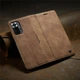 Чохол книжка Caseme з магнітом для Xiaomi Redmi Note 10 10S коричневий - зображення 6