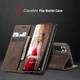 Чохол книжка Caseme з магнітом для Xiaomi Redmi Note 10 10S кавовий - зображення 12