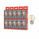 Комплект филаментных ламп ETRON Filament 10 шт 1-EFP-154 G45 E27 5W 4200K белий свет - изображение 1