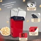 Попкорница электрическая 1200 Вт Mini Joy, аппарат для приготовления попкорна без масла и жира с антипригарным покрытием и прозрачной крышкой, портативная мини-попкорница для дома, вечеринок и праздников Красная, MJ-1385 - изображение 2