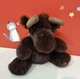Игрушка мягкая из натурального меха NL Baby Лось Темно-коричневый - изображение 2