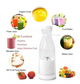 Портативный аккумуляторный блендер бутылка для смузи Mini Juicer SmartUs 380 мл компактный миксер для коктейлей и соков с USB зарядкой - изображение 3