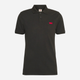 Поло чоловіче Levi's Slim Housemark A4842-0015 XL Чорне (5401105659080) - зображення 4