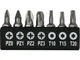 Отвертка-держатель с трещоткой Т-образная, 1/4", PH-PZ-SL-TORX, 25 шт VOREL (65105) - изображение 3