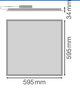 Светодиодная панель 33W 3630lm 4000K 595x595x32mm IP40 [4099854017902] Ledvance PL COMP V - изображение 3