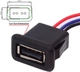 Гніздо USB A врізне 4pin PH2.0 100mm - изображение 2