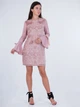 Платье с велюровыми узорами Lipsy LP2-117 M (38724M) Розовый - изображение 3