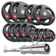 Набор олимпийский Hop-Sport PRO 145кг с грифом 165см - изображение 1