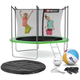 Батут Hop-Sport 10ft (305см) зеленый с внутренней сеткой - изображение 1