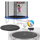 Батут Hop-Sport 8ft (244см) синій з зовнішньою сіткою - зображення 1