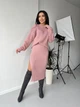 Женский теплый костюм с юбкой пудрового цвета 30420 One Size - изображение 2