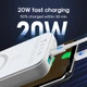 УМБ, Повербанк Power Bank JoyRoom JR-W020 magnetic 10000 mAh 20W magsafe, Павербанк білий - зображення 3