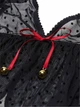 Комплект білизни (топ та шорти) Victoria's Secret Jingle Bells Mesh Cami Set S чорний + Подарунковий пакет 26953880 - изображение 4