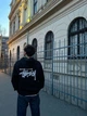 Стильное мужское худи оверсайз Stussy M черное (H64) - изображение 2
